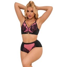 SUBBLIME SETS Lingerie Sexy in Pizzo e Rete Subblime — Rosa, S/M