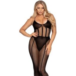 LEG AVENUE SETS Body e Gonna in Rete Leg Avenue — Lingerie Sexy Taglia Unica
