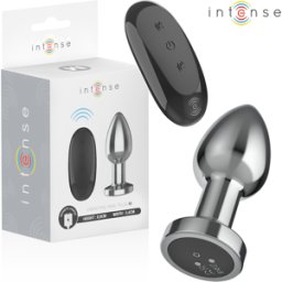 INTENSE ANAL TOYS Plug Anale Vibrante in Metallo Intense — 10 Modalità, Taglia M