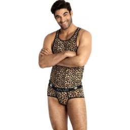 ANAIS MEN ACCESORIES Slip da Uomo Sexy Anais Men Mercury — Microfibra Animalier