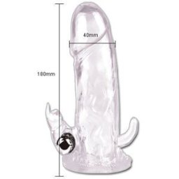 BAILE FOR HIM Guaina Fallica Vibrante Rabbit Baile Brave Man — Stimolatore Triplo