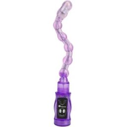 BAILE STIMULATING Plug Anale con Perline Vibrante Baile Distortion — Lilla