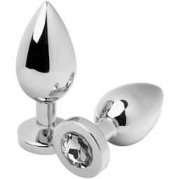 Plug Anale in Acciaio con Cristallo Metal Hard Diamond — 5,71 cm