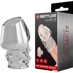 PRETTY LOVE MALE Guaina Fallica Pretty Love Matias — TPR Trasparente