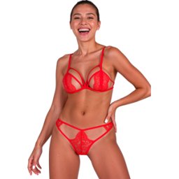 PASSION WOMAN SETS Lingerie Sexy Passion Anuvera — Reggiseno + Perizoma, S/M