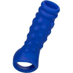 Guaina Fallica con Perline Calexotics Admiral — Silicone, Blu