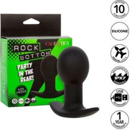 Plug Anale Vibrante Calexotics Rock Bottom — Silicone, 10 Modalità