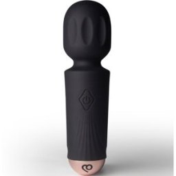Vibratore Wand Mini Rocks-Off Tulipano — 16 Funzioni, Nero