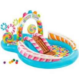 Intex Piscina Centro Giochi Gonfiabile Zona Caramelle Multicolor 295 x 191 x 130 cm