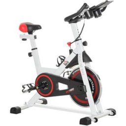 giordanoshop Cyclette Professionale da Camera Volano 8 Kg con Schermo LCD Bianca...