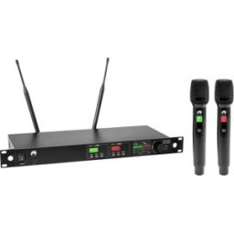 OMNITRONIC UHF-602 2-Kanal Funkmikrofon-System 520-554 MHz (13063603)
