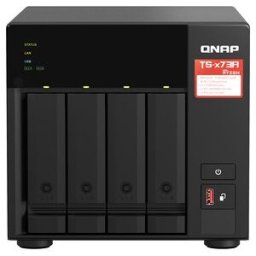 QNAP TS-473A NAS Tower Ryzen Embedded V1500B 8 GB DDR4 0 TB QNAP Turbo System Nero (TS-473A-8G)