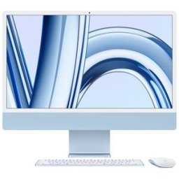 Apple iMac con Retina 24'' Display 4.5K M3 chip con 8‑core CPU e 10‑core GPU, 256GB SSD - Blu (MQRQ3T/A)