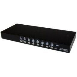 StarTech.com Kit Switch KVM USB montabile a rack 1U 16 porte con funzione OSD e cavi (SV1631DUSBUK)