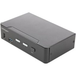 StarTech.com KVM Switch HDMI a 2 porte - Monitor singolo 4K 60Hz Ultra HD HDR - Switch KVM HDMI 2.0 per PC con 2 p (SV231HU34K6)