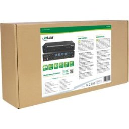 InLine KVM Switch - 4-fach - HDMI - 4K60Hz - Multiviewer - USB Hub - schwarz (57885I)