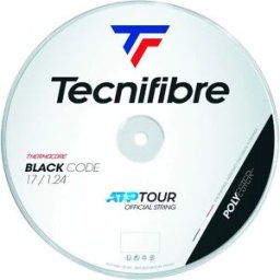 Tecnifibre Corda Per Bobina Da Tennis Black Code 200 M Black 1.28 mm