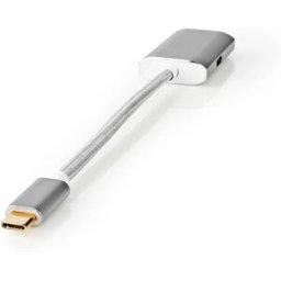 Nedis Cctb6680al02 Cavo Adattatore Da Usb-c A Hdmi Usb 3.2 Gen 1 k Pd Placcato Intrecciato Oro 0.2 M 60hz