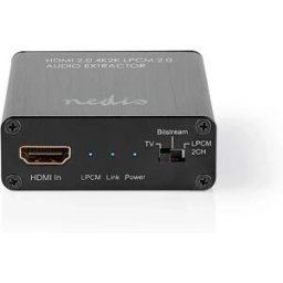 Nedis Estrattore Audio Hdmi Ingresso Hdmi A Uscita Toslink Hdmi k Metallo 3.5 Mm 60hz