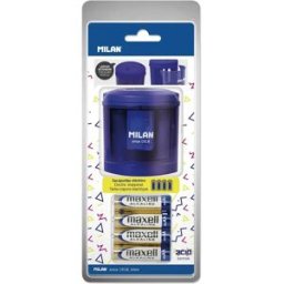 Milan Temperamatite Elettrico Power Sharp Con Batterie Incluse (confezione Blister)