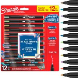 Sharpie Pennarello ``creative Acrylic 12-blister Earth Tones`` Con Punta Fine (2212911)