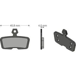 Brenta Ciclo Pastiglie Freno A Disco Sinterizzate Code R/code Rsc/guide R Avid/sram Black / Silver