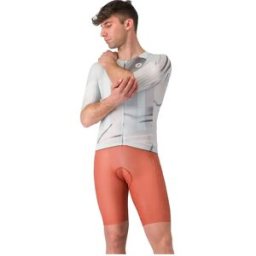 Castelli Salopette Free Aero Race S Kit Red Paprika / Brown Elmwood