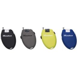 Master Lock Serratura A Cavo Retractable 3 Digit Lock Units Multicolor