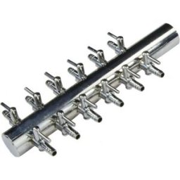 OSAGA DEVIATORE IN ACCIAIO A 12 VIE PER TUBO COMPRESSORE ARIA OSSIGENATORE LAGHETTO