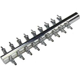 OSAGA DEVIATORE IN ACCIAIO A 18 VIE PER TUBO COMPRESSORE ARIA OSSIGENATORE LAGHETTO