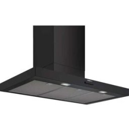 Siemens PowerLine LC95BCC60 - Cappa aspirante a parete iQ300, nero opaco, aria di ricircolo/scarico, 90 cm