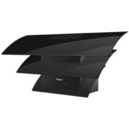 Miele DA 7198 W Triple Black - cappa inclinata, nero ossidiana, WiFi, 88 cm (DA7198WOBSW)