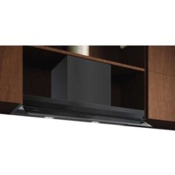 Neff D67XDP2S5 , cappa integrata di design, 60 cm, vetro trasparente con stampa nera, nero opaco, classe : A+