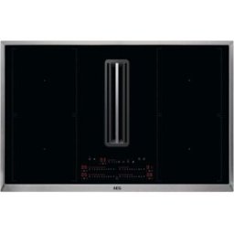 AEG CCE84751XB Piano cottura a induzione Serie 8000 da 80 cm, con cappa aspirante integrata