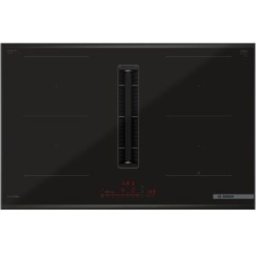 Bosch PVQ890HGA7, set piano cottura a induzione con cappa aspirante e condotto piatto, serie 6, 80 cm