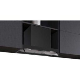 Siemens LJ65BCC60 , iQ300, Cappa di design integrata, 60 cm, vetro trasparente, nero opaco, Classe: B