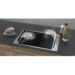 Homeier tutto in uno Downair Mistral, Piano induzione con cappa da tavolo, 65 cm, aria di scarico, 1409941