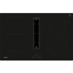 NEFF V58NBS1L0 N 50, piano cottura autosufficiente (nero, 80 cm, con cappa aspirante integrata)