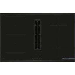 Bosch Serie 4 PVS895B16E Piano cottura a induzione con cappa aspirante, Nero Incasso 80 cm Piano cottura a induzione 4 zona(e)