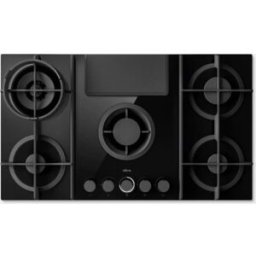 Elica Nikolatesla Flame Evo BL/A/88 Cappa aspirante downdraft con piano cottura a gas, nera, PRF0196341