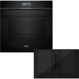 Siemens SL15SET10F studioLine Forno e piano a induzione con cappa aspirante, HS936GCB1 e EX800NX68E, montaggio a filo, 80 cm