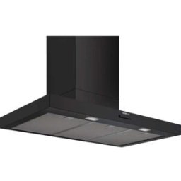 Siemens LJ95BCC60 , iQ300, Cappa di design integrata, 60 cm, vetro trasparente, nero opaco, Classe : B