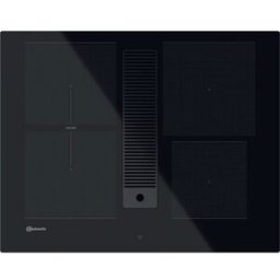 Bauknecht BVH 2065B - Piano cottura a induzione con cappa aspirante e zona combinata, 65 cm