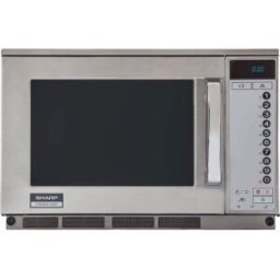 Sharp R25AT Forno a microonde professionale, 2100 W, 20 L, 11 livelli di potenza, comandi touch, acciaio inossidabile.