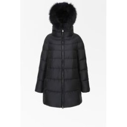 Hetrego - Hanna 22 Cappa Lunga Capp. Stacc. Nero 8M602F