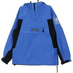 TIMBERLAND Giacca a Vento Infilabile Uomo Waterproof Pullover Strong Blue Linear