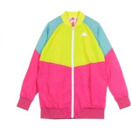 KAPPA Giacca a Vento Donna Authentic90 Bernina Lime/fuchsia/light Green