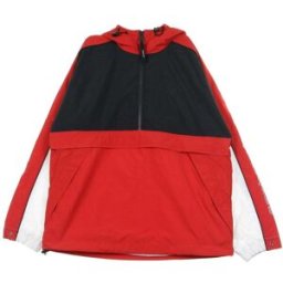 CARHARTT WIP Giacca a Vento Infilabile Uomo Terrace Pullover Dark Navy/cardinal/white