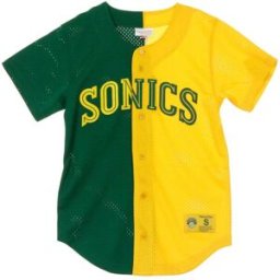MITCHELL & NESS Casacca Bottoni Uomo Split Mesh Button Front Seasup Original Team Colors