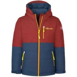 Trollkids Giacca Hemsedal Xt Carmin Red / Myst Blue / Green 152 cm